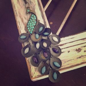 Colorful Peacock Necklace